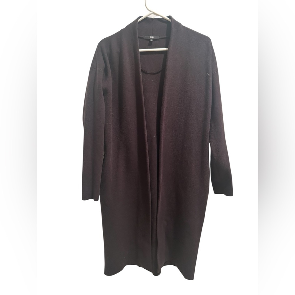 Uniqlo Dark Brown Women's Long Coat / Cardigan XS